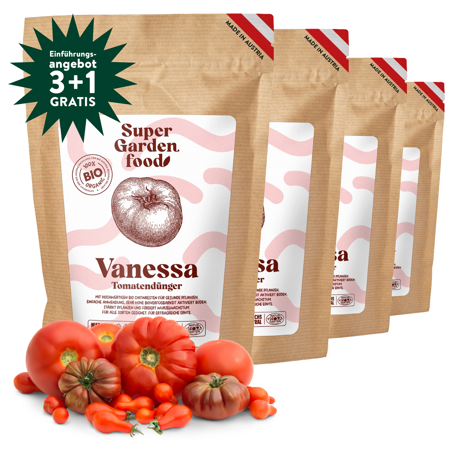 Tomatendünger Vanessa 3kg +1 kg Gratis
